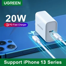 Ugreen 20W PD Charger For iPhone 13 12 11 Pro Max Quick Charge 4.0 3.0 Phone Charger USB Type C Fast Charger For Xiaomi iPad pro