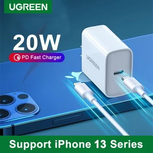 ugreen 20w pd charger for iphone 13 12 11 pro max quick charge 4 0 3 0 phone charger usb type c fast charger for xiaomi ipad pro free global shipping