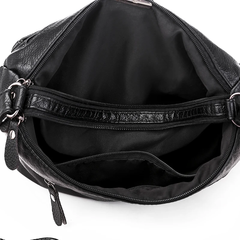 Женская мытая мягкая ежедневная Сумка через плечо для женщин сумка с несколькими