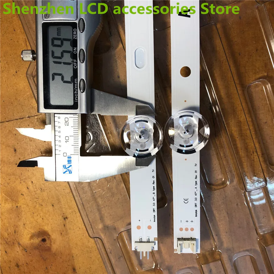 8 шт. x светодиодный 9-светодиодный s подсветка для LG 47 дюймов ТВ innotek DRT 3,0 LG47lb5610 6916L 1715A 1716A Новинка