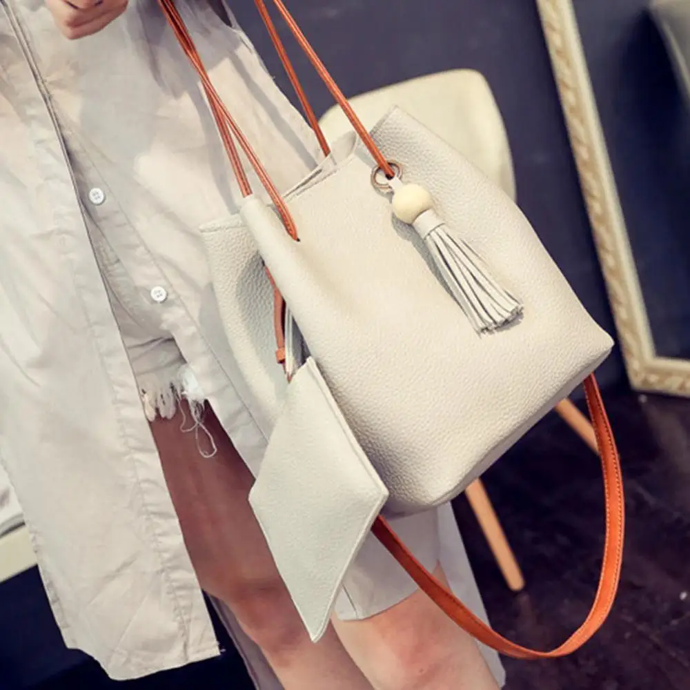 Женская сумка на плечо с кисточками через Новая модная женская из искусственной