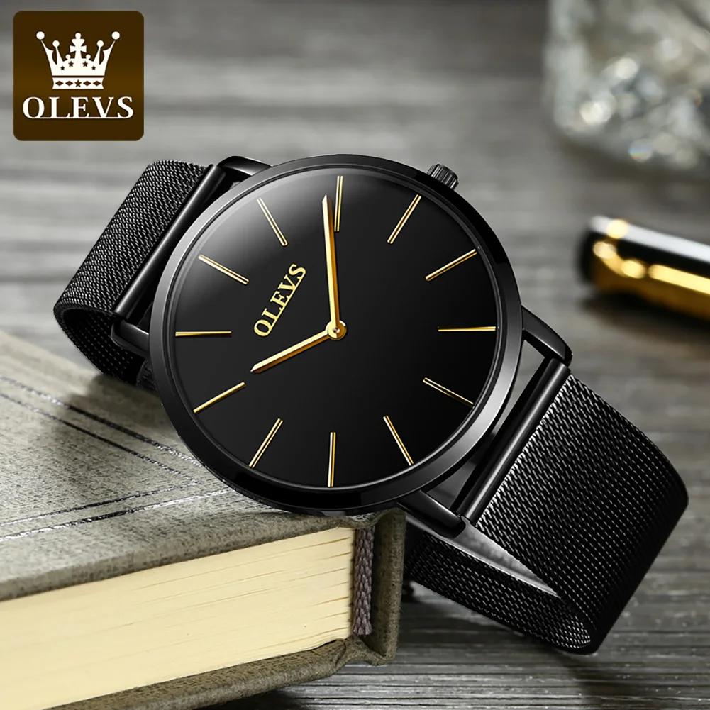 

OLEVS Luxury Brand Watch Men Stainless Steel Waterproof Watches For Boy Ultra Thin Quartz Sports Wristwatch Casual Fashion Clock