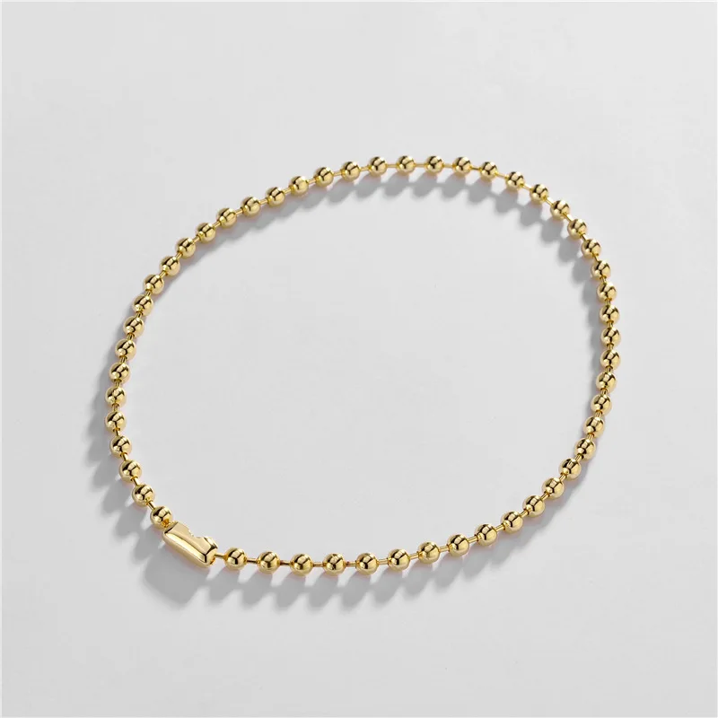 ZWPON Gold Filled Beads Ball Choker Necklace for Women Fashion Beaded Jewelry Wholesale | Украшения и аксессуары