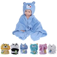 baby bath towel cartoon cute blanket newborn kids children hoodie wipe cloak animal hat hooded bathing suit bathtub soft comfort