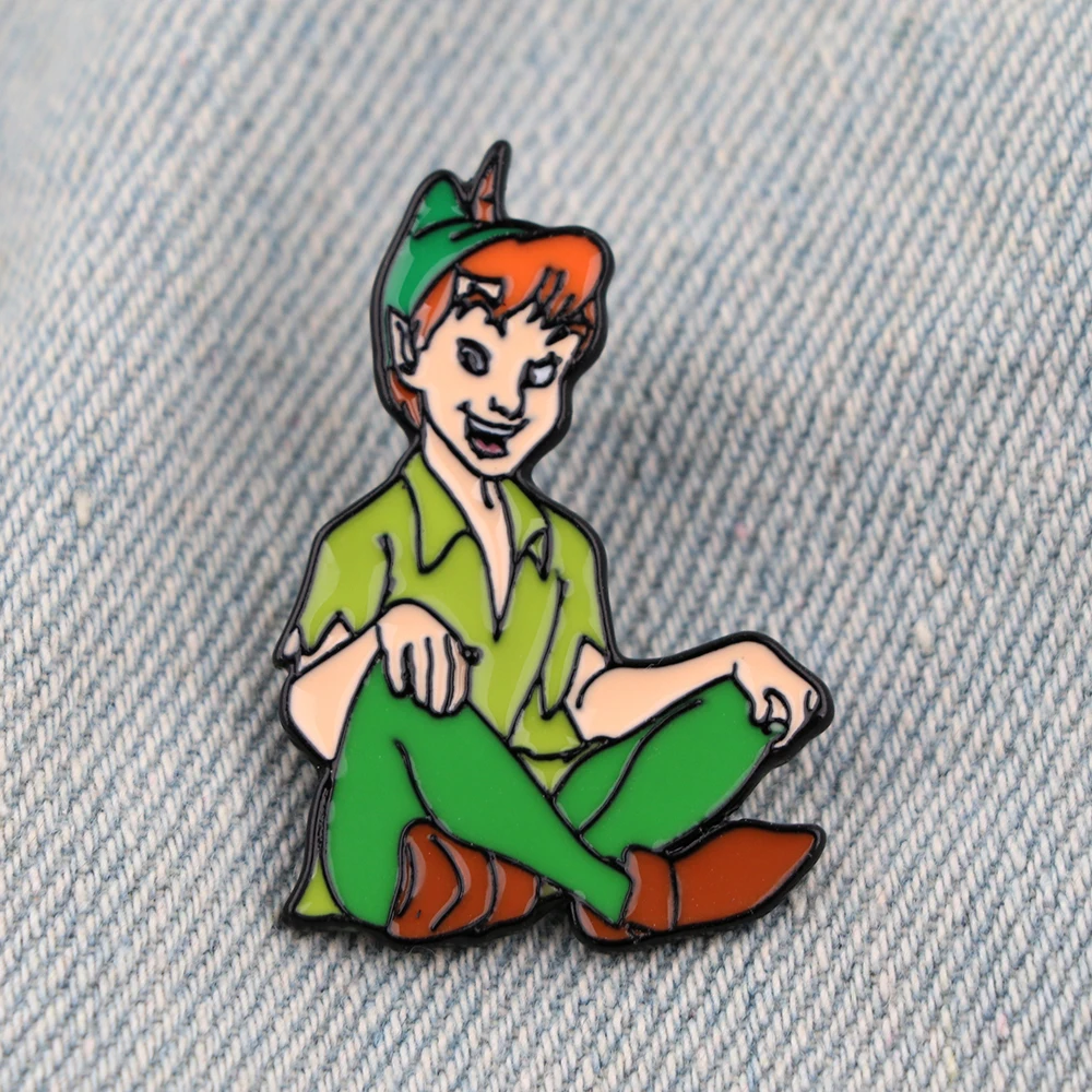 

Peter Pan Enamel Pin Gift Lapel Pins for Backpacks Manga Jewelry Anime Badges Badges on Backpack Brooch Brooches on Clothes Cute
