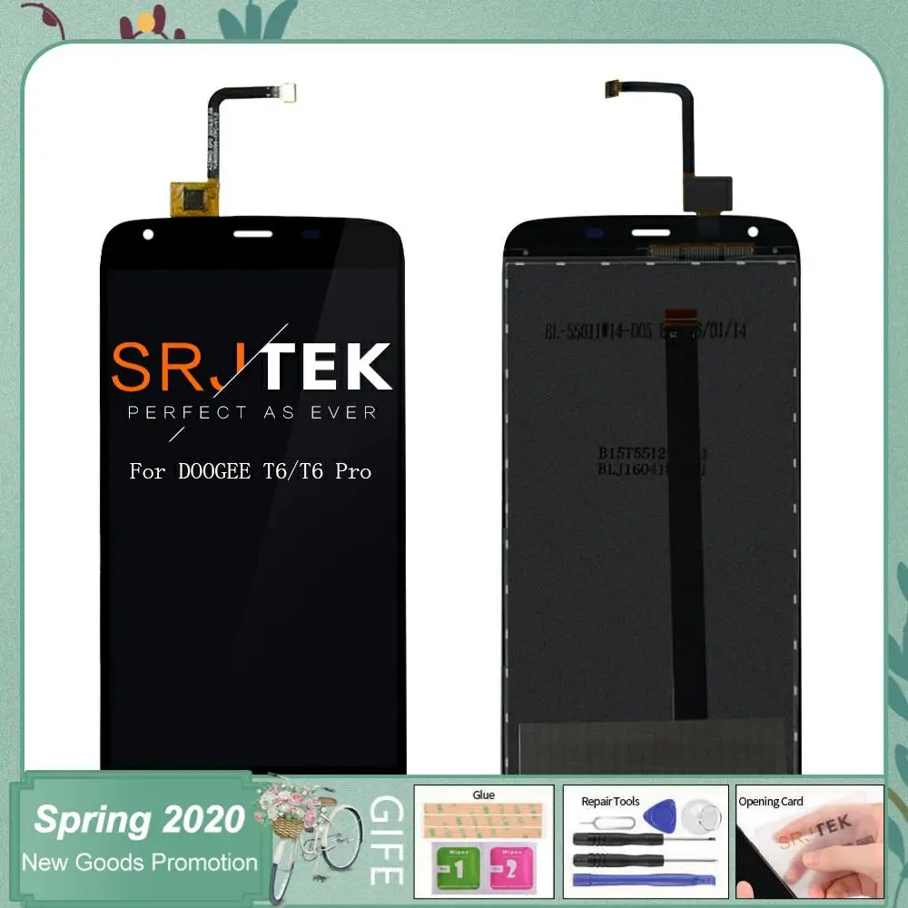 1280X720 протестированный 5 &quotДля DOOGEE T6 ЖК дисплей кодирующий преобразователь
