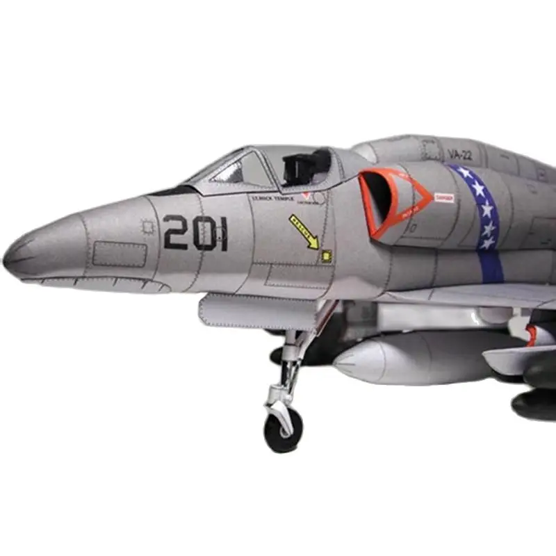 Бумажная модель самолета Skyhawk в масштабе 1:33 A-4 год бумажная для детей подарок на
