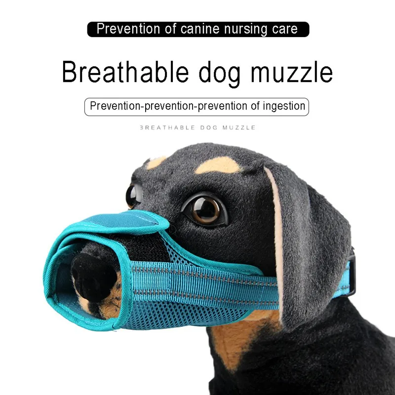 

Adjustable Dog Muzzle S/M/L Dogs Soft Breathable Nylon Mask Safety Dog Mouth Cover Anti Biting Barking Pet Muzzles Dogs