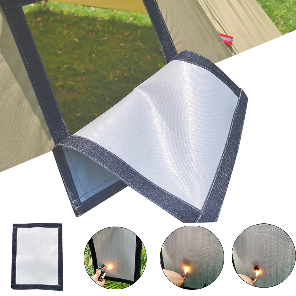 

Tent Stove Jack Fire Resistant Pipe Vent Accessory Tent Chimney Furnace Pipe Fireproof Protection Ring for Firewood Stove Tents
