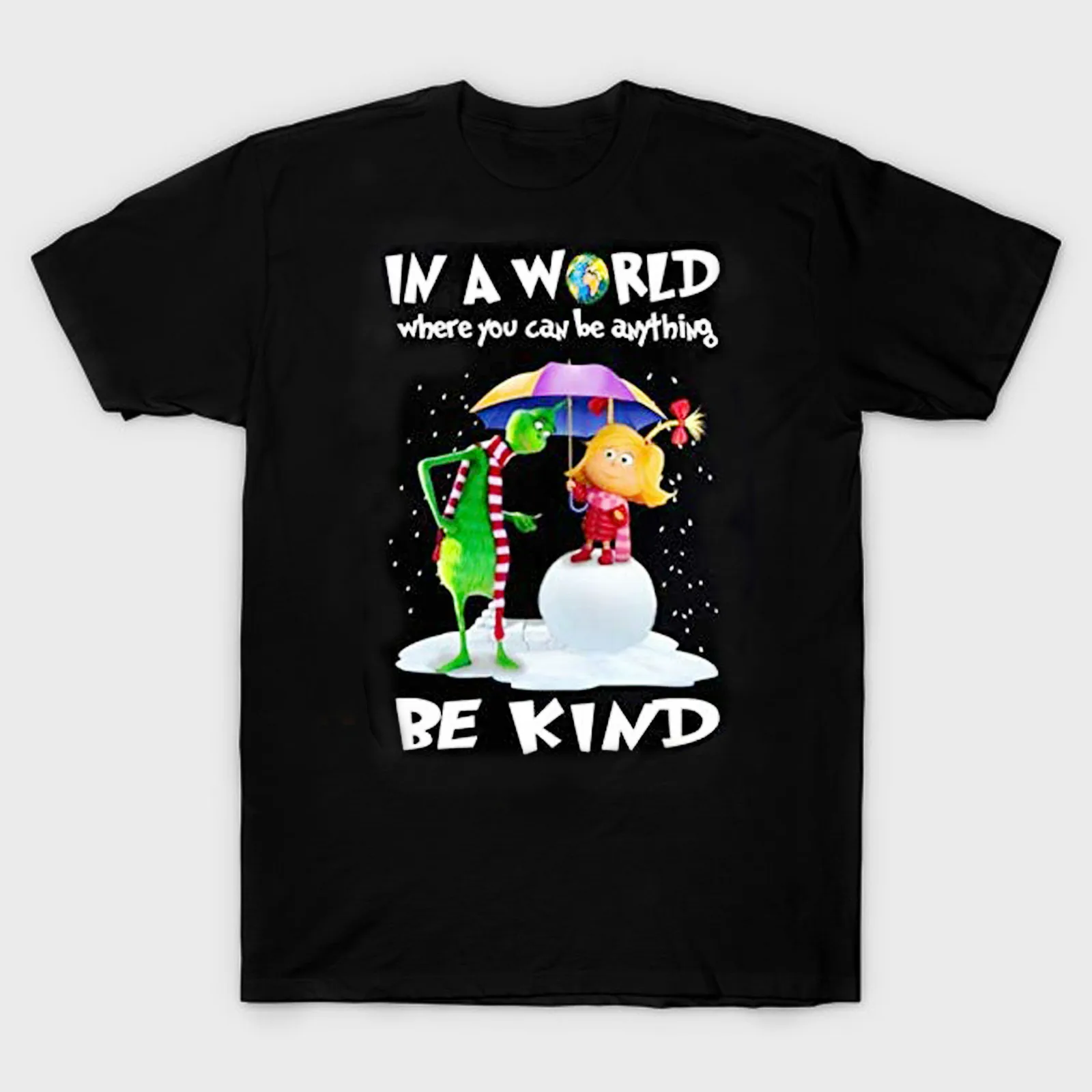 

Grinch Be Kind Happy Grinch Xmas Ugly T-Shirt. Summer Cotton Short Sleeve O-Neck Unisex T Shirt New S-3XL