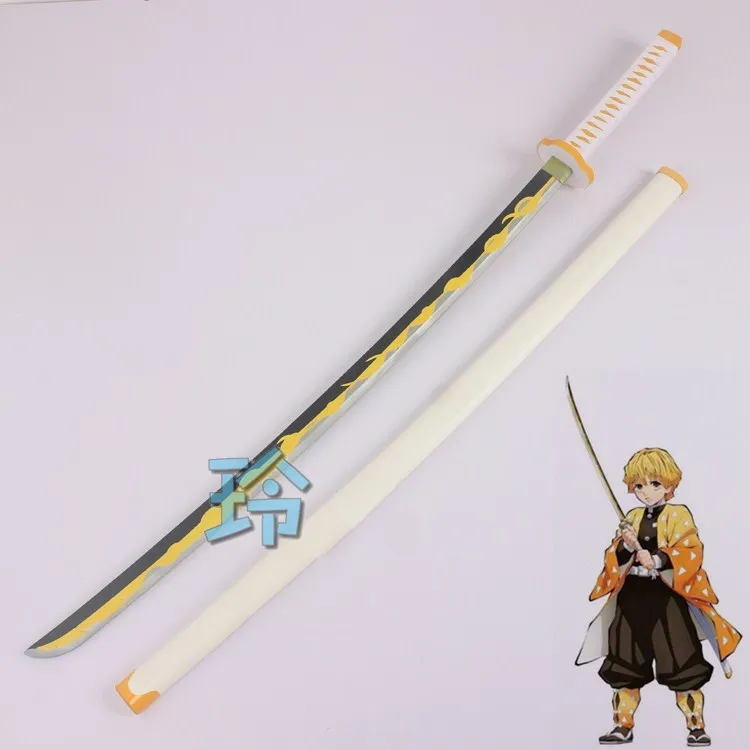 

Agatsuma Zenitsu Cosplay Sword Demon Slayer Kimetsu No Yaiba Costume Weapons Prop PVC Sword Halloween Christmas Party Props