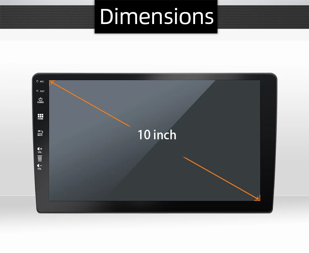2 Din Android 10 0 Автомобильный мультимедийный плеер встроенный Carplay DSP 4 Гб + 64 9/10 дюйма