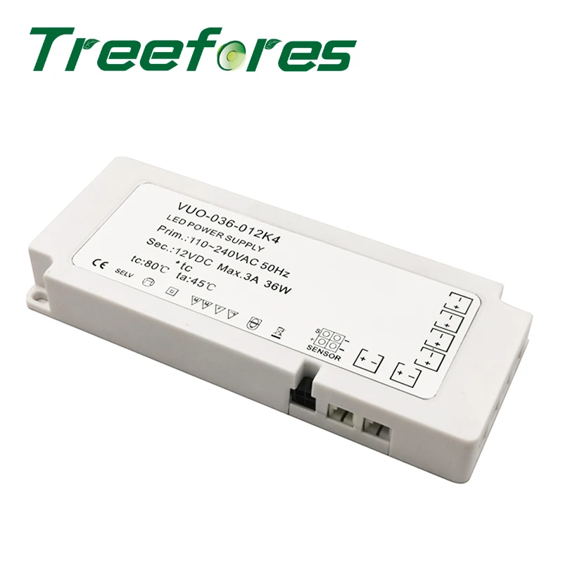 Тонкий светодиодный Питание 18 Вт 24 36 48 60 AC 110V 220V 240V DC/DC 12V шкаф регулятор освещения |
