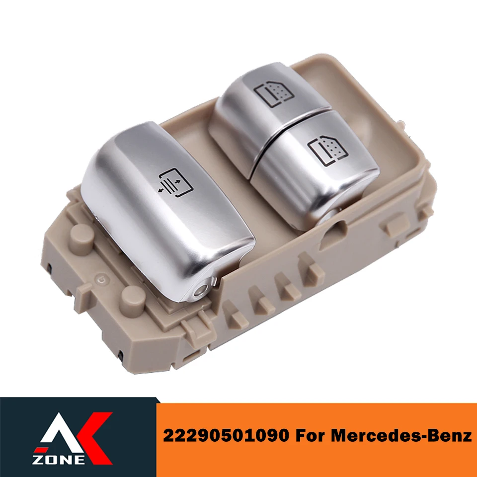 

Автомобильные аксессуары, бежевый переключатель управления стеклоподъемником для Mercedes-Benz, кнопка переключения стеклоподъемника автомоби...