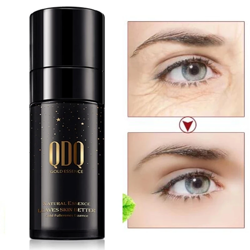 

40ml Gold Fullerene Eye Serum Firm Anti-aging Remove Dark Circles Anti-Puffiness Fade Fine Lines Brighten Eye Care