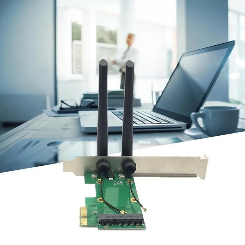 Network Adapter Card NIC Converter Used for Wifi Mini PCI-E to PCI-E1X Wireless And Devices Support Cable adapter | Компьютеры и офис