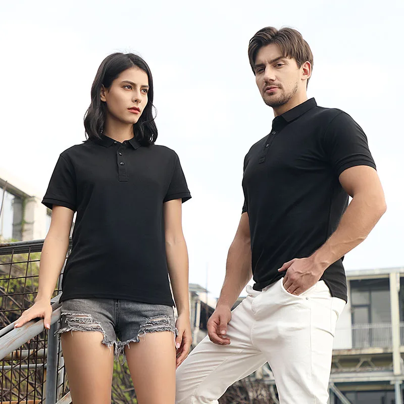 

210g40 od cotton double ball ground Polo short sleeve