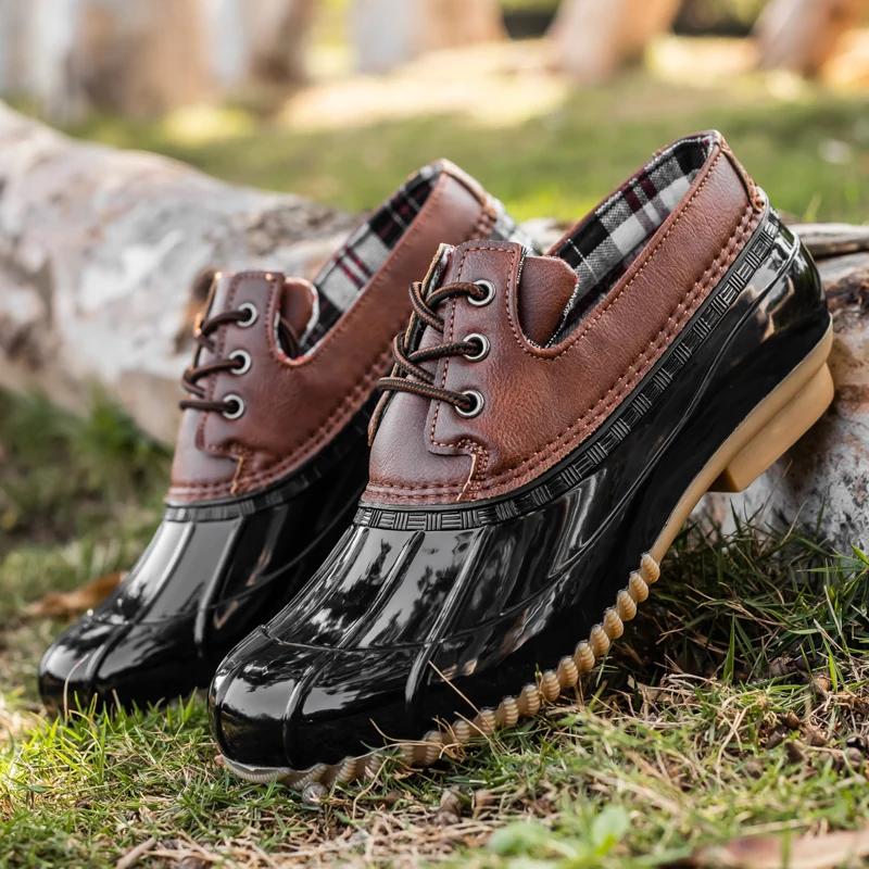 2020 New Women Shoes Summer Women's Low Cut Lady Flats Duck Boots Hunting Leather Casual Anti-slip Waterproof | Обувь