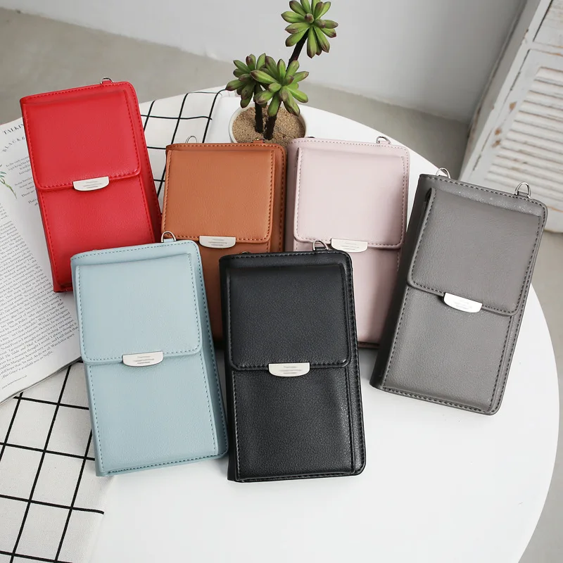 

Summer New Lady Bag Long Pu Multi-function Women Wallet Mini Mobile Phone Bag Single Shoulder Bag Slant Straddle Korean Version