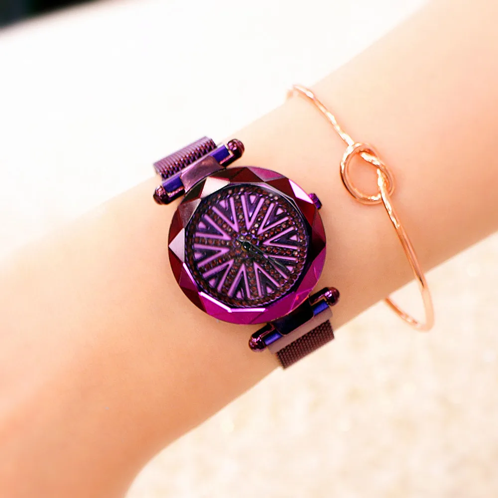 Роскошные индивидуальные часы женские специально разработаны 360 градусов