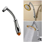 Удлинитель для душа, угловой душевой рычаг, дополнительная труба, хромированная настенная труба, двойного назначения, ручная насадка для душа, полюс