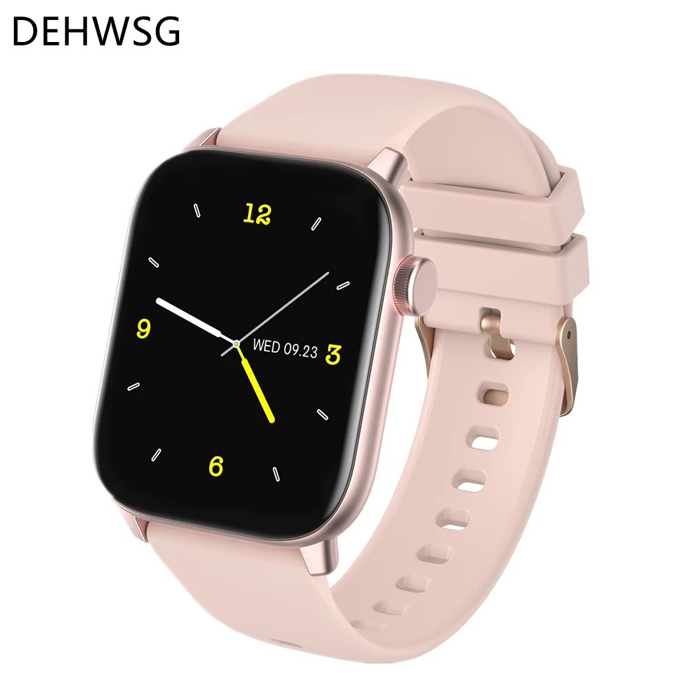 

2021 New Smart Watch Ladies Heart Rate Blood Pressure Fitness Tracker Men Woman Sports Waterproof Smartwatch for Android IOS