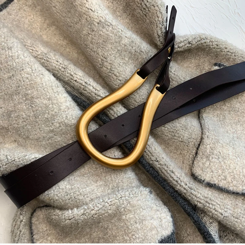 Ремень женский U-образный с металлической пряжкой | Аксессуары для одежды