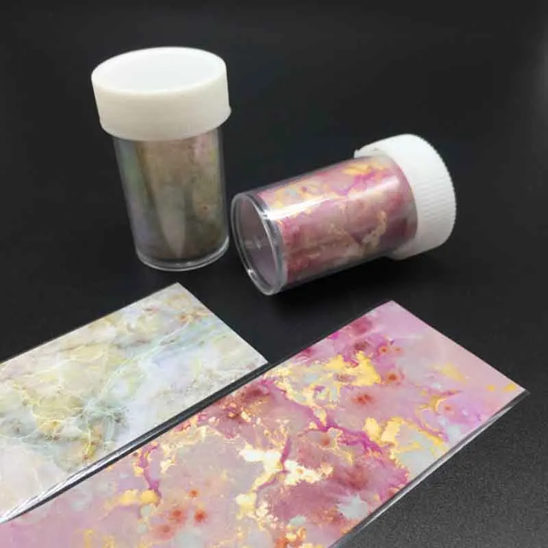 2 рулона розовый/белый Мрамор голографическая звездное небо которые переводятся