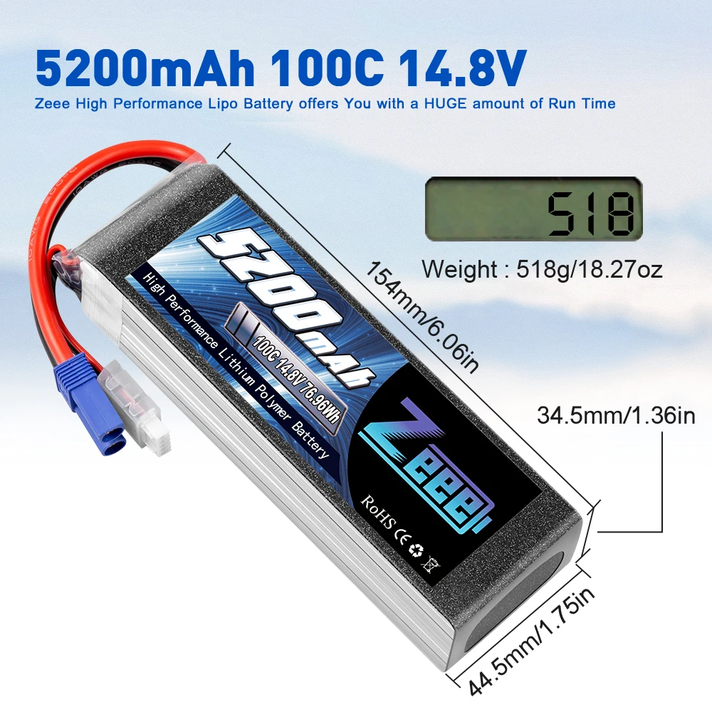 мягкий чехол zeee 4s lipo 2 блока 148 в 5200 с м