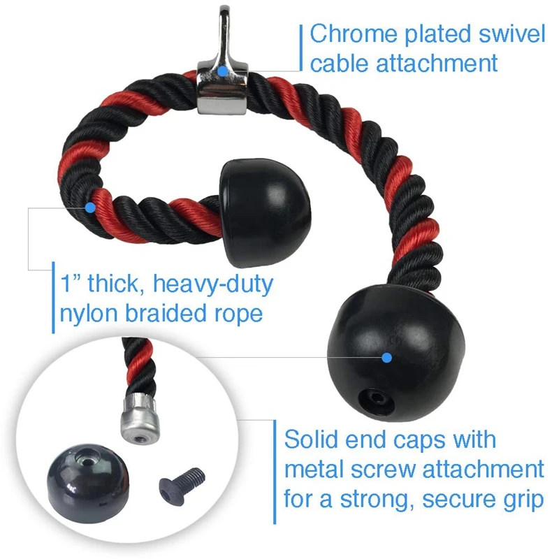 70 см веревка для трицепсов тянущаяся сверхпрочная Веревка домашнего спортзала