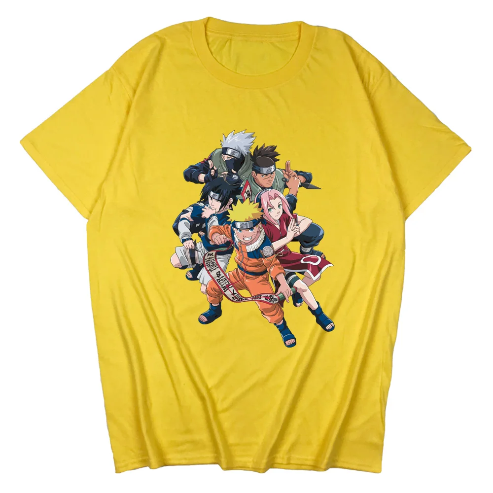 

Hand-Painted Printing Men's Couple Cotton T-Shirt Anime Cartoon Character Shirt Novelty Fashion Round Neck Summer