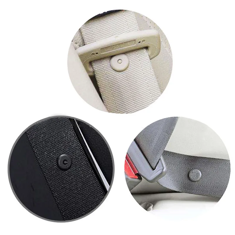 2pc/set Safety Car Parts Black Plastic Seat Belt Stopper Spacing Limit Buckle Clip Retainer Seatbelt Stop Button | Автомобили и