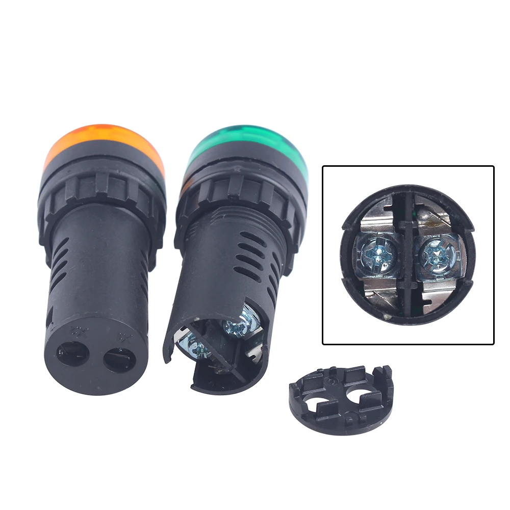 Панель крепление красочные AD16-22SM 12V 24V 220V 22 мм флэш-сигнал светильник светодиодный