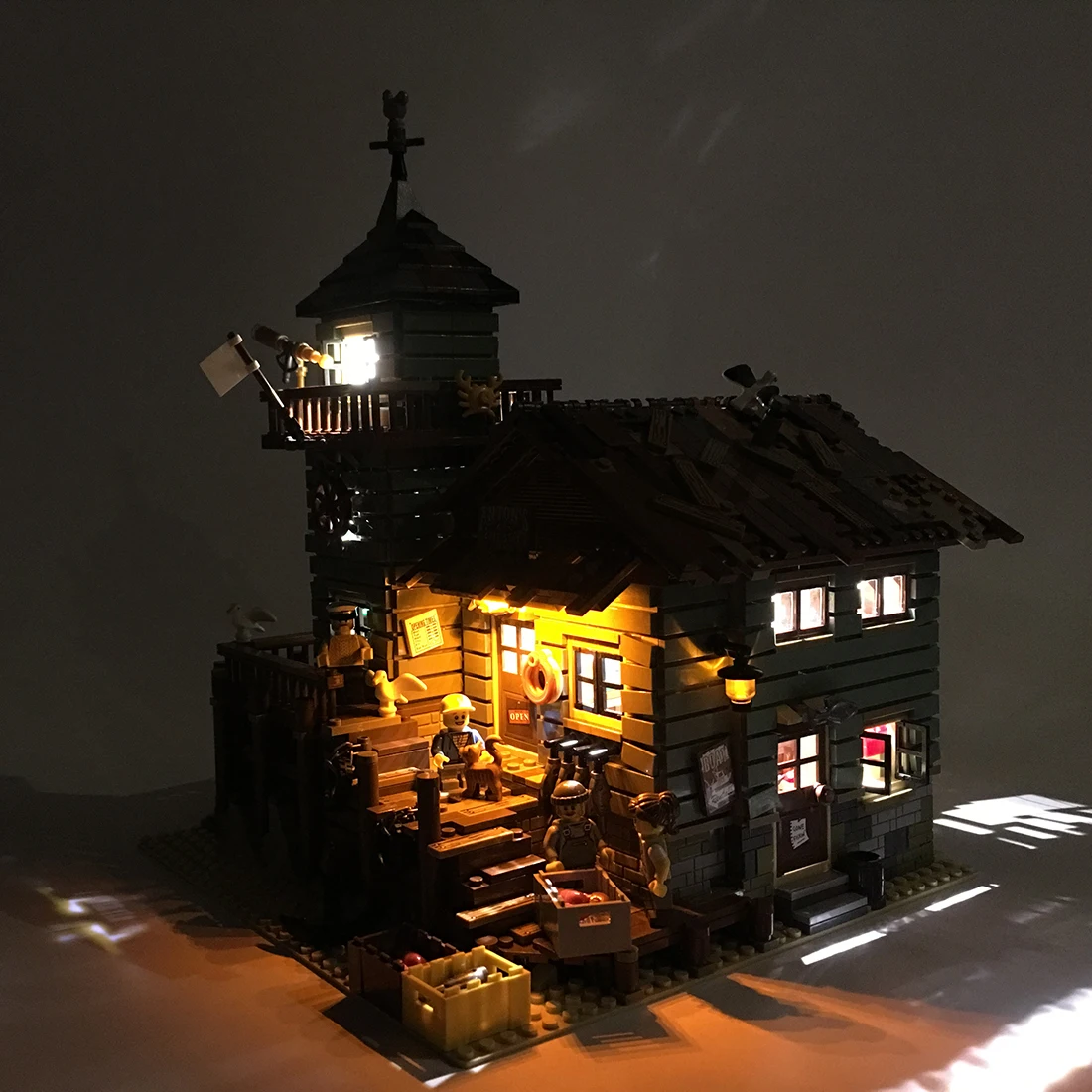 Детали для конструктора с подсветильник кой USB аксессуары игрушек рыбацкой