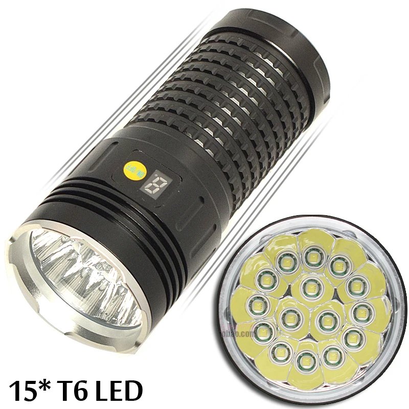 Ультра-яркий светодиодный фонарик с зарядкой от USB технология черного цвета |