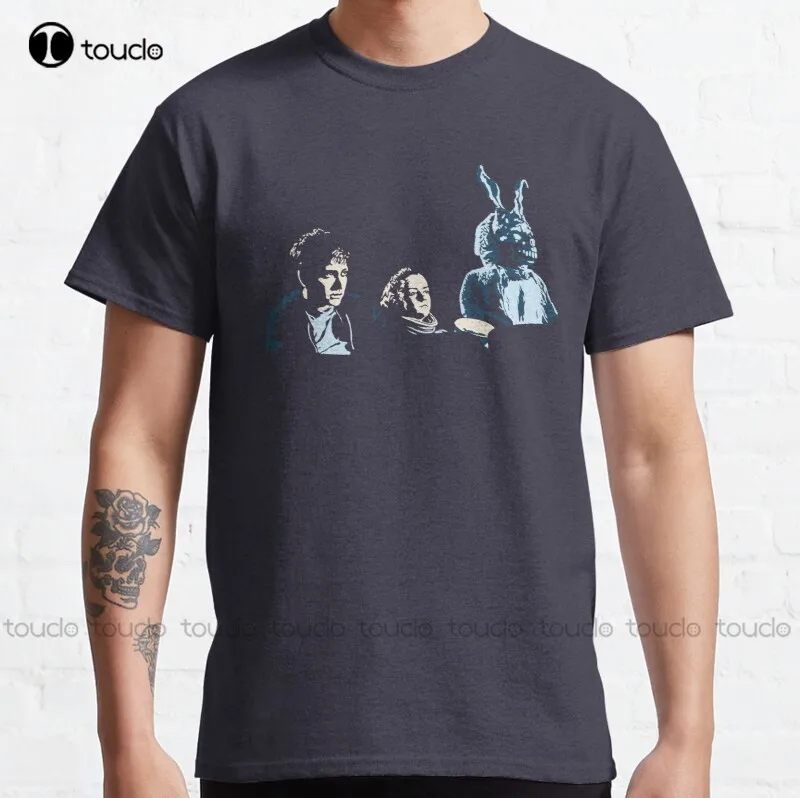 

New Donnie Darko Classic T-Shirt Cotton Tee Shirt tee shirts Custom aldult Teen unisex digital printing Tee shirt