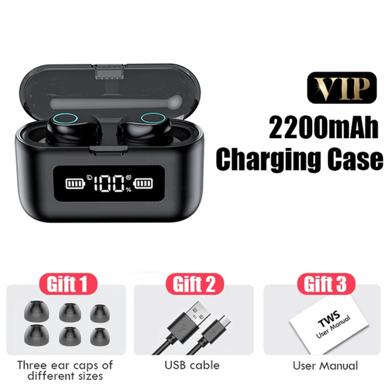 

Willkey F9 TWS Bluetooth 5.0 Earphone Wireless Headphones Touch Control Hifi Stereo Sports Gaming Headset With Mic for Phones