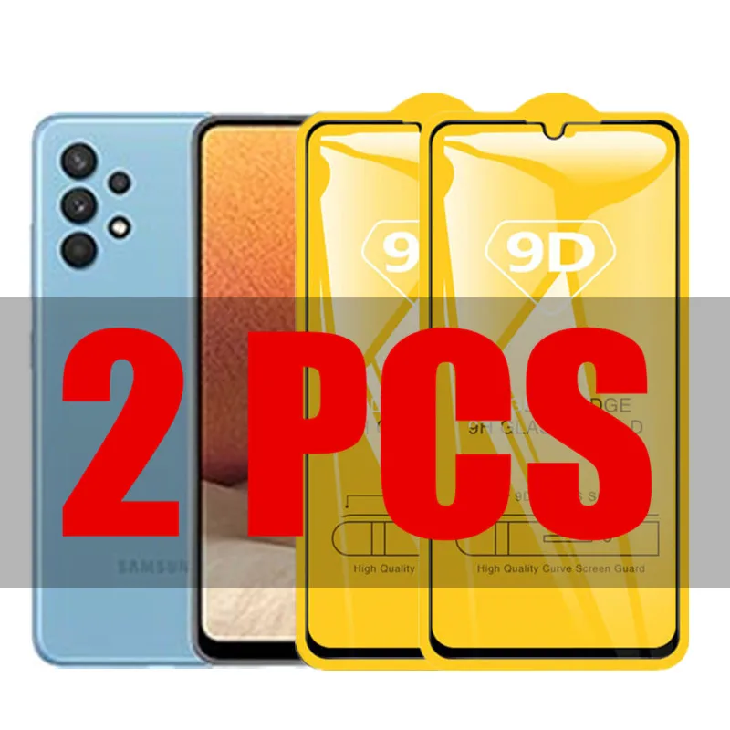 

2Pcs 9D Glass For Samsung A32 4G 6.4'' A325F Protective Glass for Samsung Galaxy A32 5G 6.5'' A 32 2021 Screen Protector Film