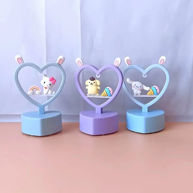 

Kawaii DIY Handmade Bedside Decoration Decorated Small Table Novelty Yugui Dog Lamp Glow-In-The-Dark Luminous Toy Gift