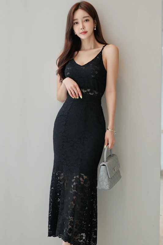 

Two-piece Sets Summer Lace Suits Korean Style Slim High Waist Bag Hip Skirt Sets Women Clothing Sets T0182