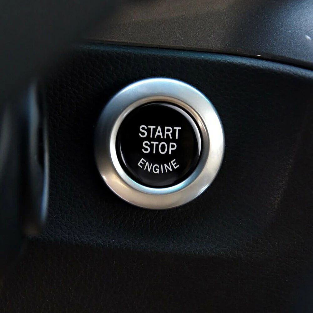 

W/ Installation tools Button Switch cover Engine Black Sticker Premium