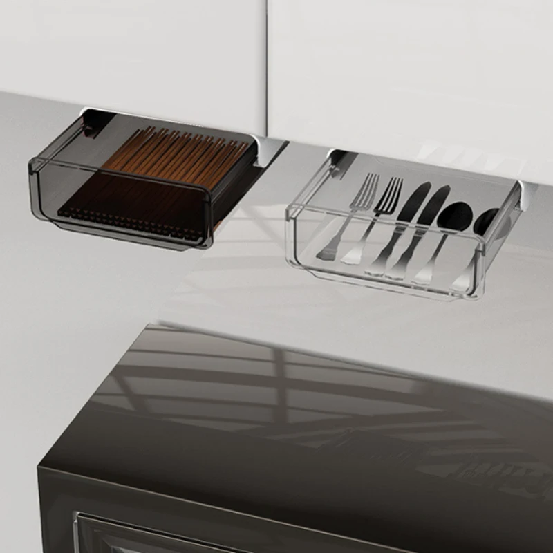 Under Desk Drawer Organizer Table Storage Box Paste Type Household Cosmetics Kitchen Office Supplies | Дом и сад