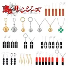 Токийский призрак, кольцо для ключей, серьги, квадратный элемент, косплей, четырехлистный клевер, ожерелье