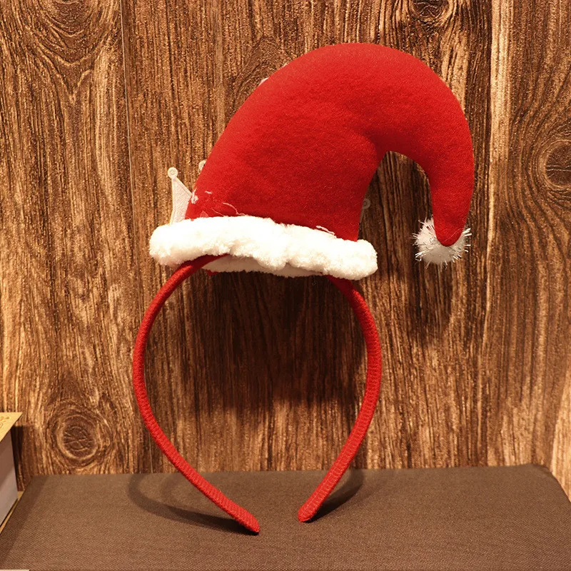 Рождественская повязка на голову головной убор в виде Санты банты для волос