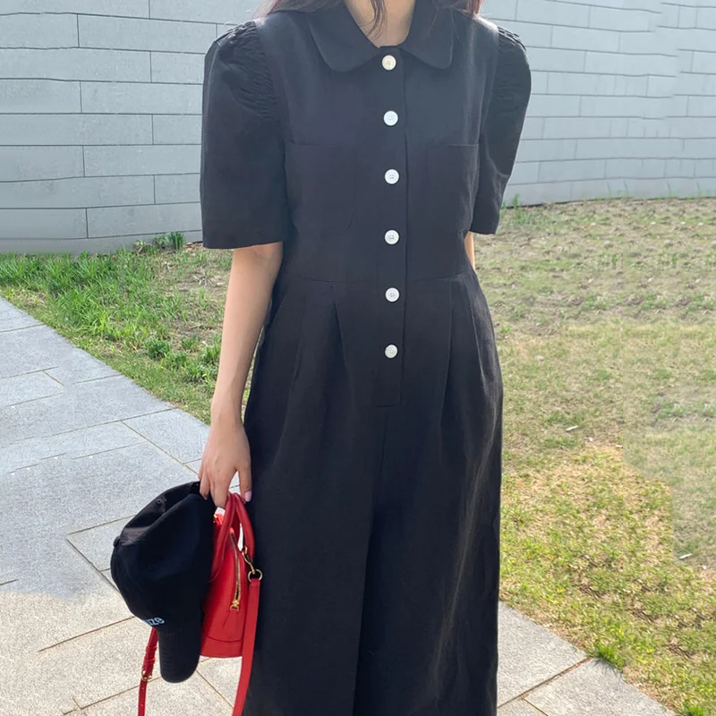 Новый женский комбинезон с широкими штанинами модный брендовый костюм для