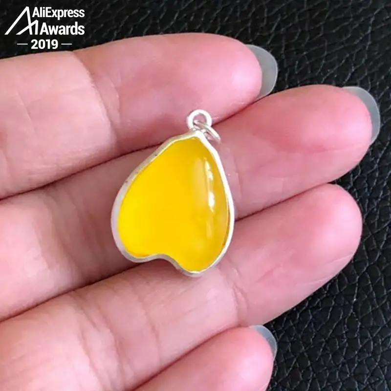 S925 Стерлинговое Серебро Израиль Янтарный огромный антикварный ремесленник