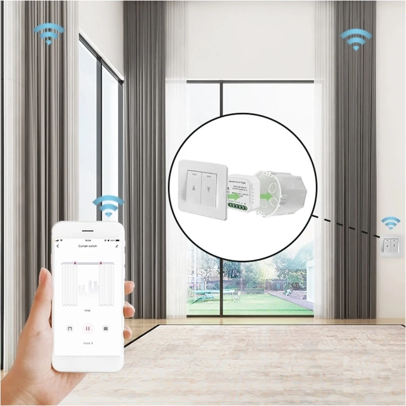 Tuya Smart Life WiFi занавес переключатель модуль для рольставни Электрический мотор Google