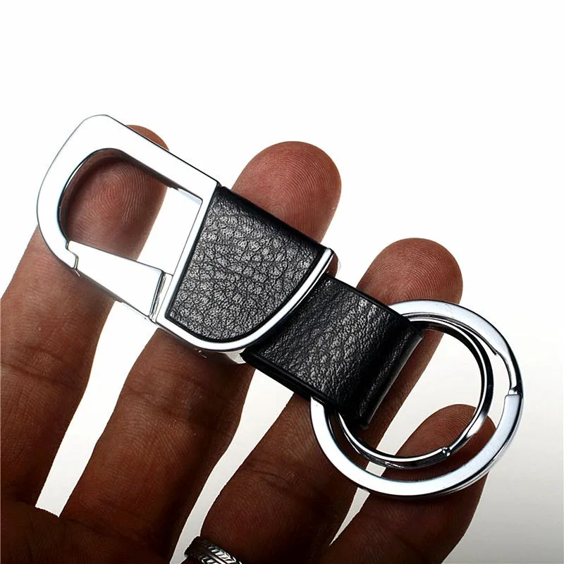 Пользовательский брелок для ключей с надписью настоящие кожаные Брелоки Металл