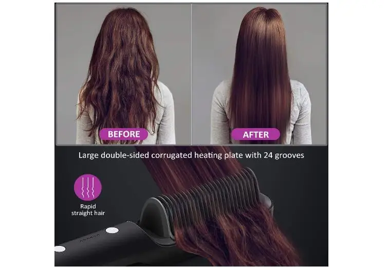 Новинка щетка для выпрямления волос с нагревом PTC электрическая керамическая