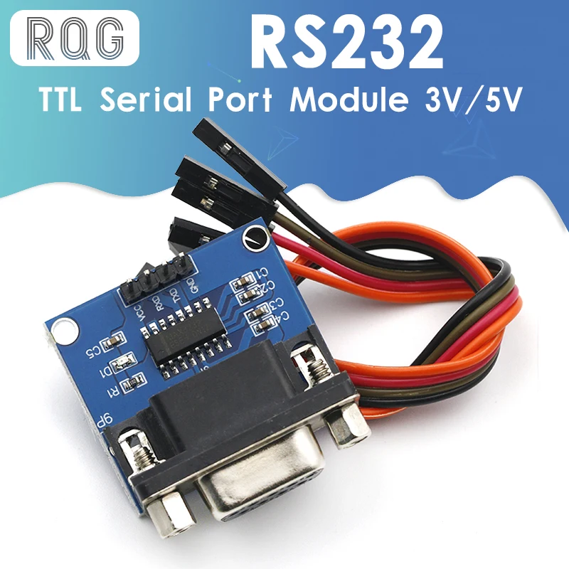 MAX3232 RS232 в TTL модуль преобразователя последовательного порта DB9 разъем MAX232 для Arduino
